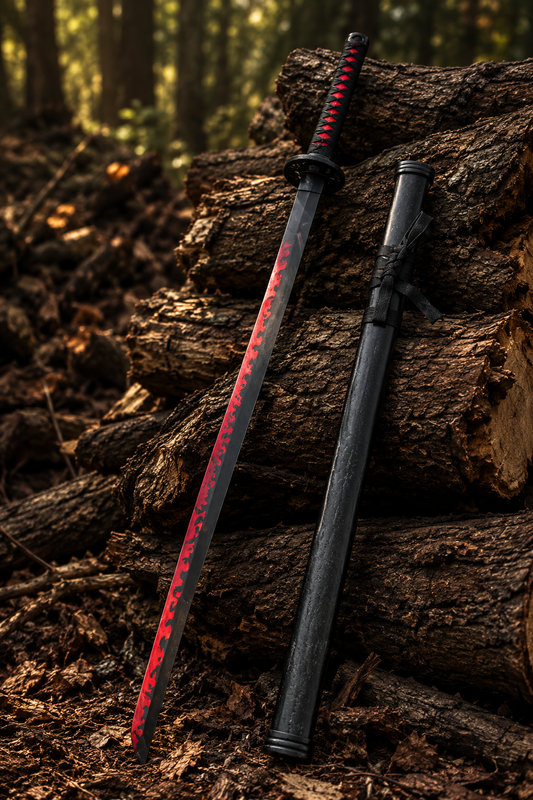Premium Red fire Katana